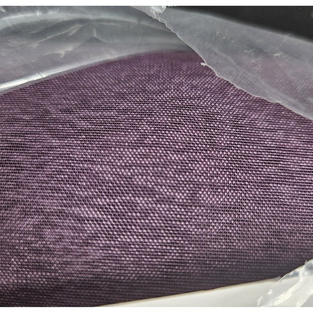JCPenney Home Collection Snowvoile Panel Plum Purple Curtain 59x84in New USA